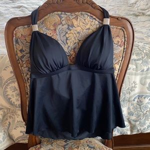Venus Black Tankini Swim Suit Top